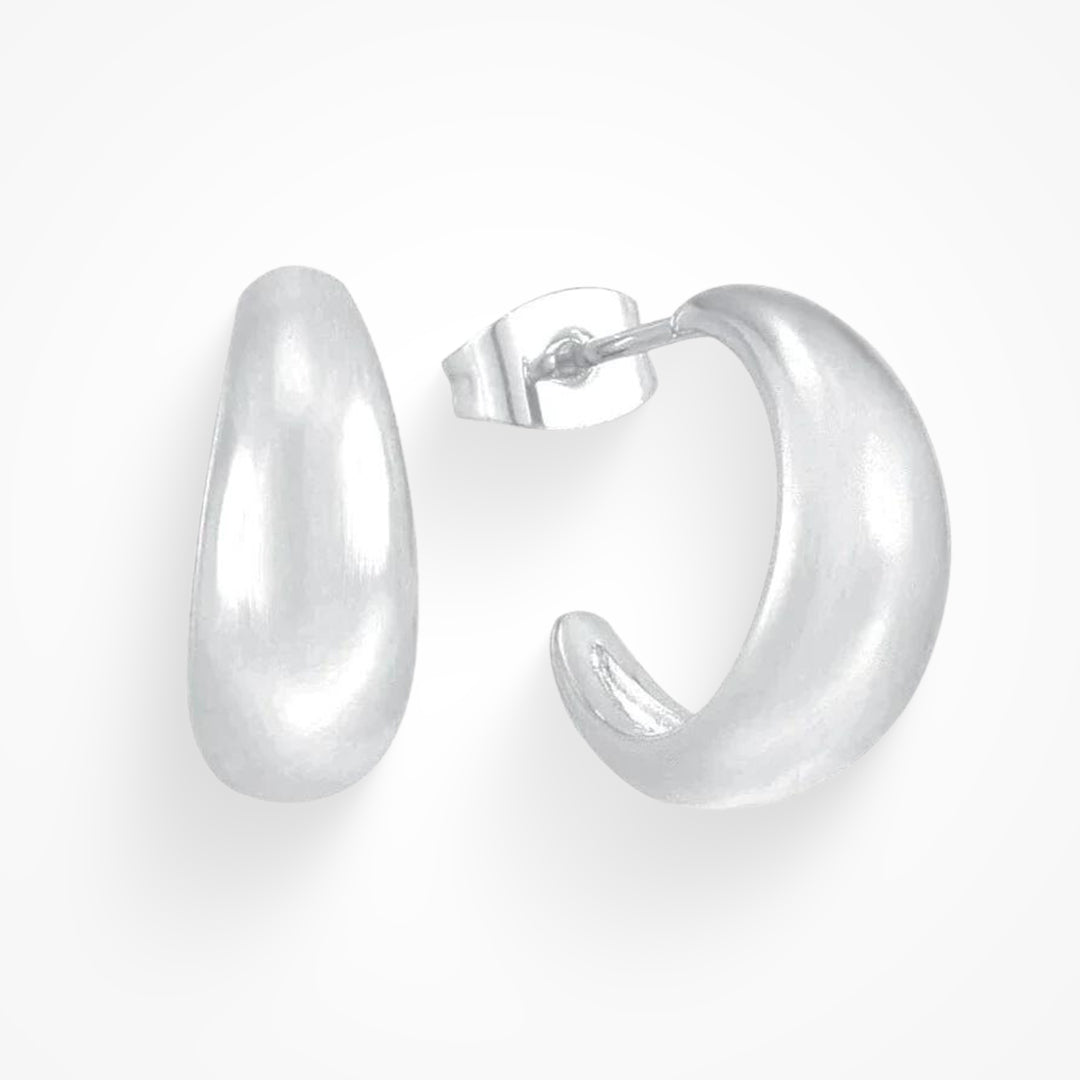 Aurielle – Sculpted Gold Hoop Earrings