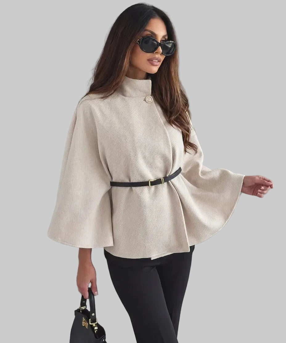 Alina - Noir Cape Blazer