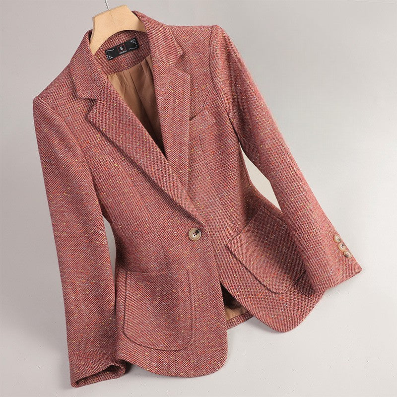 Elira - Textured Tailored Blazer