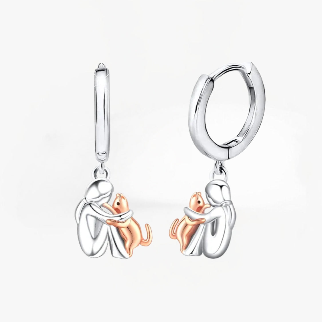 Lily - Cat Icon Earrings (Round Closure)