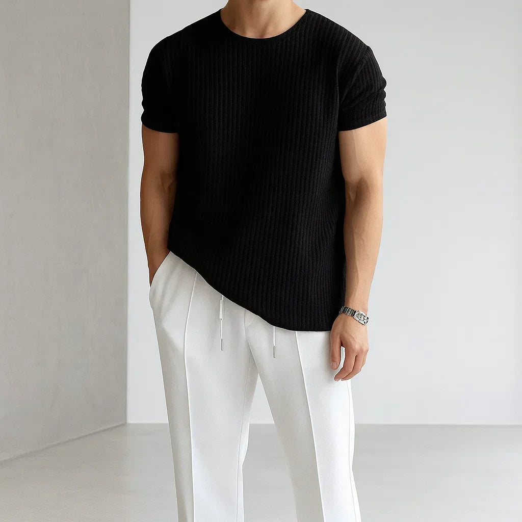Caelum – Textured Knit Essential Tee
