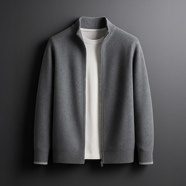 Kael – Minimal Zip Knit Jacket